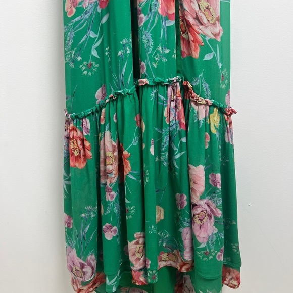 Yumi Kim Tracey Green Floral Maxi Dress Size XS Sold Out  - FLAW - Picture 11 of 16